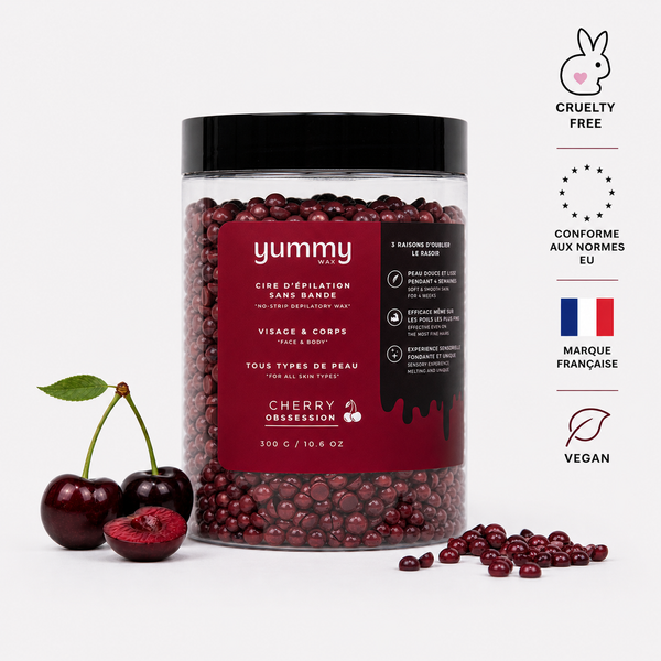 YummyWax Strip-free Facial and Body Wax - Cherry Obsession 300g