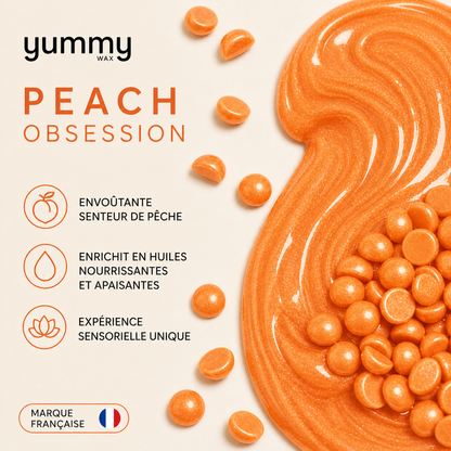 YummyWax Strip-free Facial and Body Wax - Peach Obsession 300g