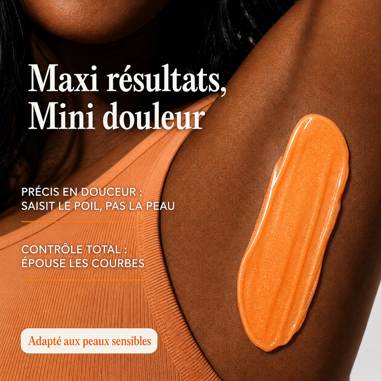 YummyWax Strip-free Facial and Body Wax - Peach Obsession 300g